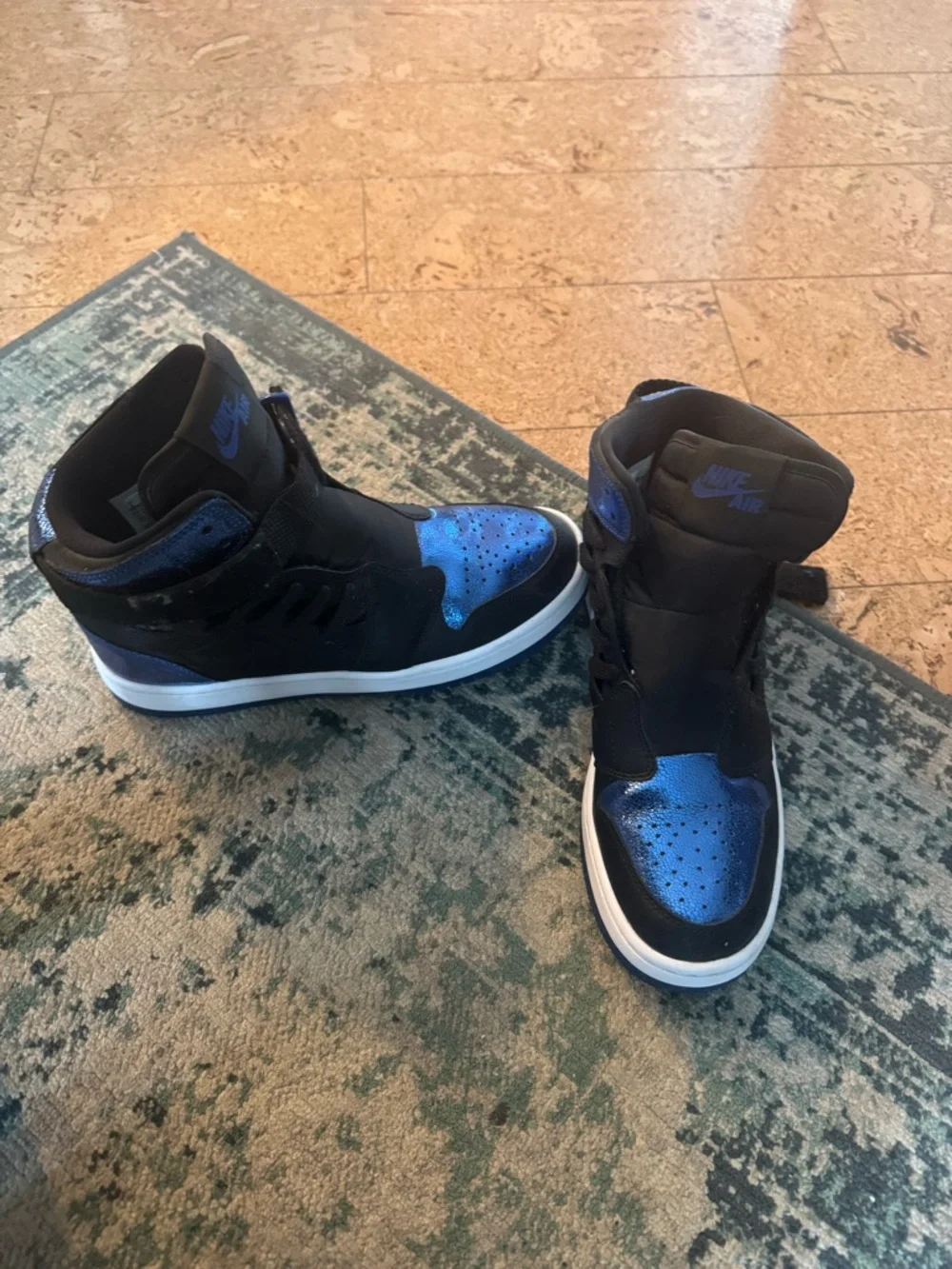 Jordan Wmns Air Jordan 1 Nova XX in Black and Game Royal - Picture 7 of 13